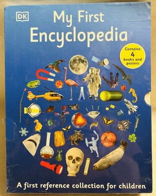 My First Encyclopedia -4 Book Set with Posters for Children - DK Publishing