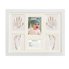 Baby Handprint  Footprint Keepsake Kit - Clay Impression Frame for Newborn H...