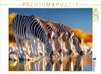Calvendo Puzzle Refresh Together At The Waterhole | 1000 Pieces, Finished Size 2