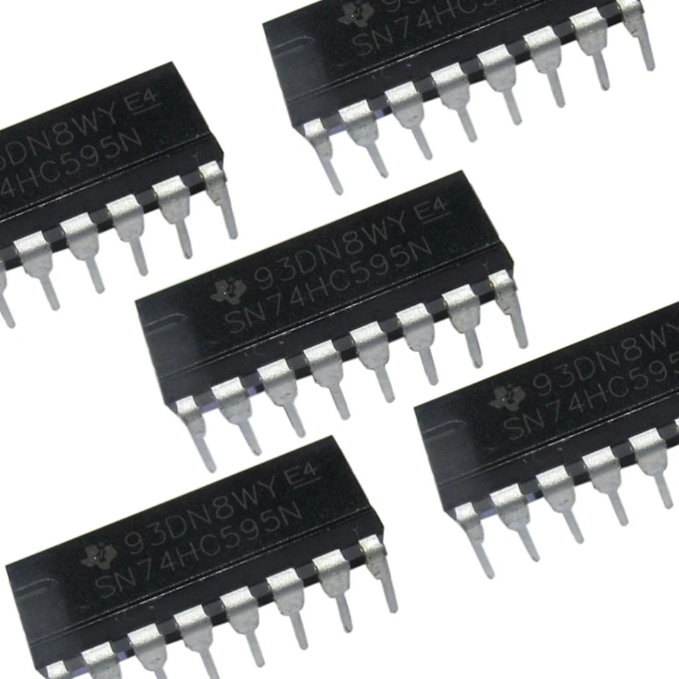 25pcs 74HC595N Registre 8 bits avec des registres de sortie à 3 états Dip-16 - Photo 3/4