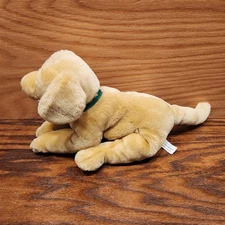 Vintage 1999 Kids Preferred Golden Yellow Lab Labrador Puppy Dog Plush Collar