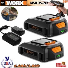 20V For WORX 3.5AH Extend Lithium-Ion Battery Charger WA3575 WA3520 US