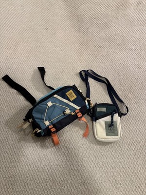 Two Topo Design Bags - Mountain Hydro Hip Pack and Mini Shoulder Bag - Exc Cond