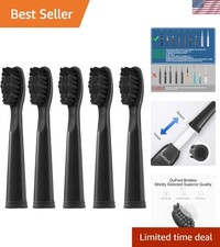 W-Shaped Brush Heads - 5 Pack Replacement for Fairywill  SEAGO Toothbrushes