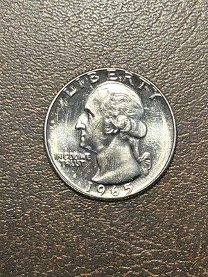1965 P Washington Quarter Proof Like Amazing Gem Exact Coin Pictured BU MS #B182