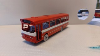 Duple Dominant 11m Bus Kit By Streetscene.Shell Built And Painted Red.