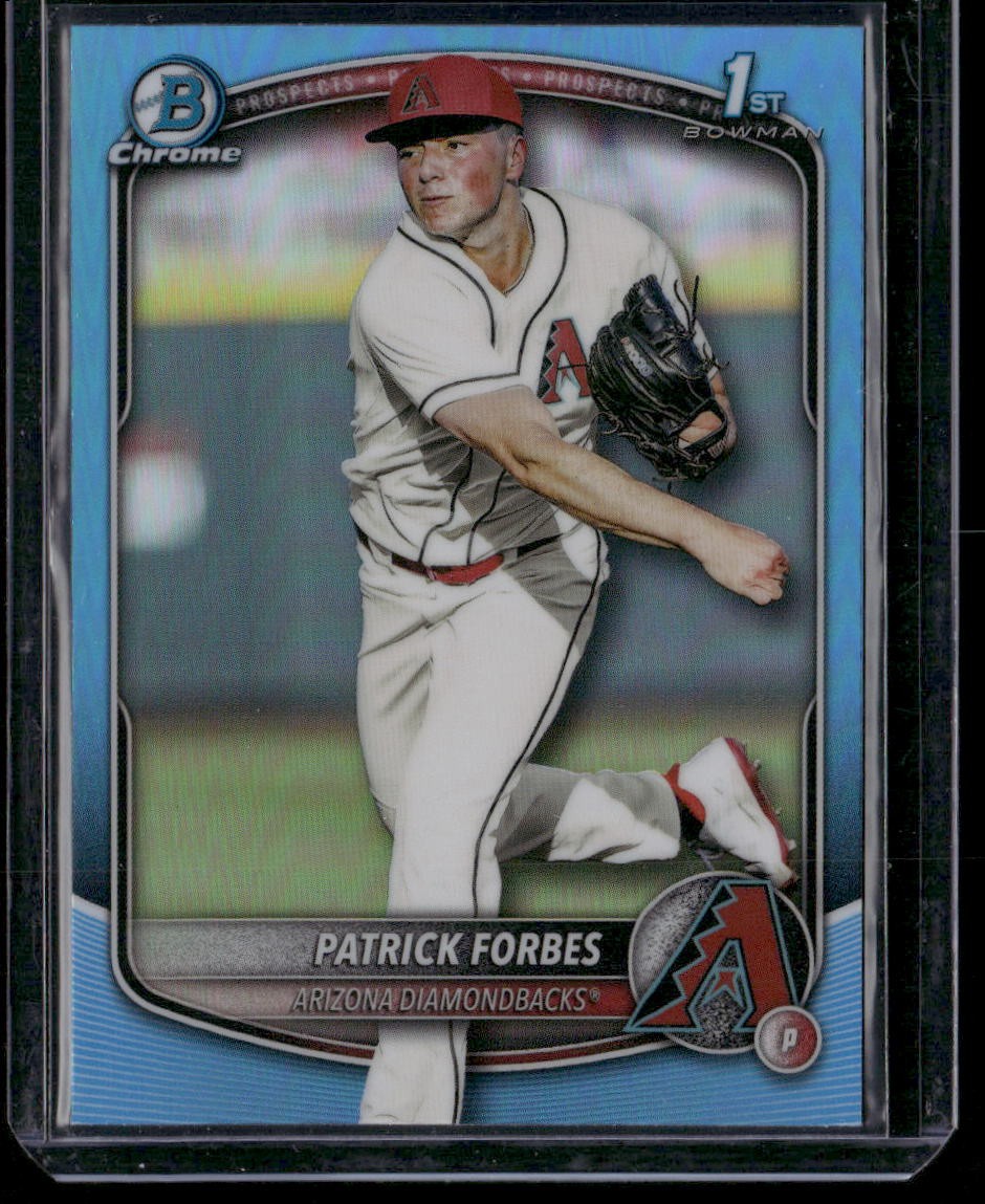 2025 Bowman Draft #BDC-89 Patrick Forbes Chrome Sky Blue Refractor
