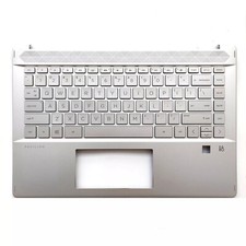 New For HP Pavilion X360 14 -DH 1 Palmrest w/Backlit Keyboard Silver L53785-001
