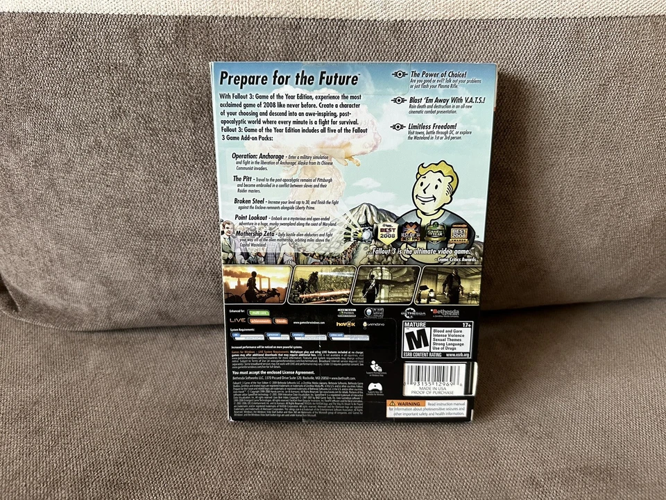 Fallout 3 Game Of The Year Edition - US DVD Sleeved Box Edition PC - Image 3 of 4