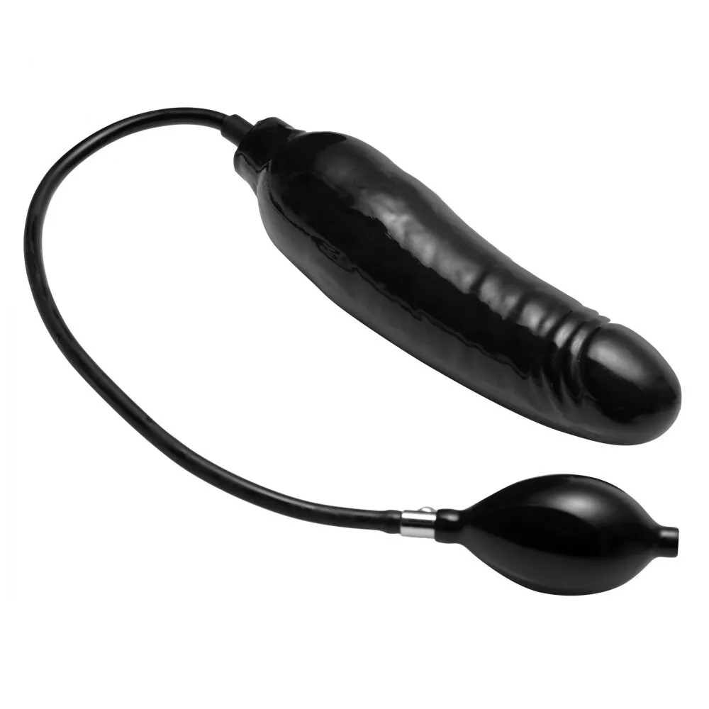 Masters Primal Inflatable Dildo Pump Expanding Anal Balloon Realistic Cock Black eBay