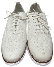 Cole Haan Original Grand Wingtip Oxford White Women's Shoes W11514 Size 9B