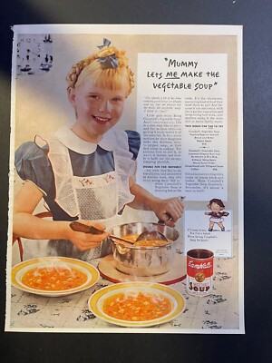 Vintage Magazine Advertisement 1940 Campbell's Vegetable Soup