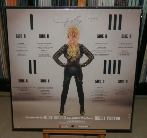 DOLLY PARTON ROCKSTAR 4 CLEAR BLUE LP OPEN ARMS WRECKING BALL PURPLE RAIN WHATS - Picture 2 of 10
