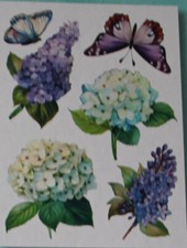 1 Bogen Diamond Painting-Sticker "Hortensien 4 ", mit Material, Jittenmeier