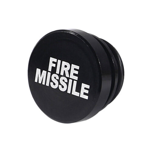Universal Black Fire Missile Button Car Cigarette Lighter Cover Car Accessories - Foto 5 di 6