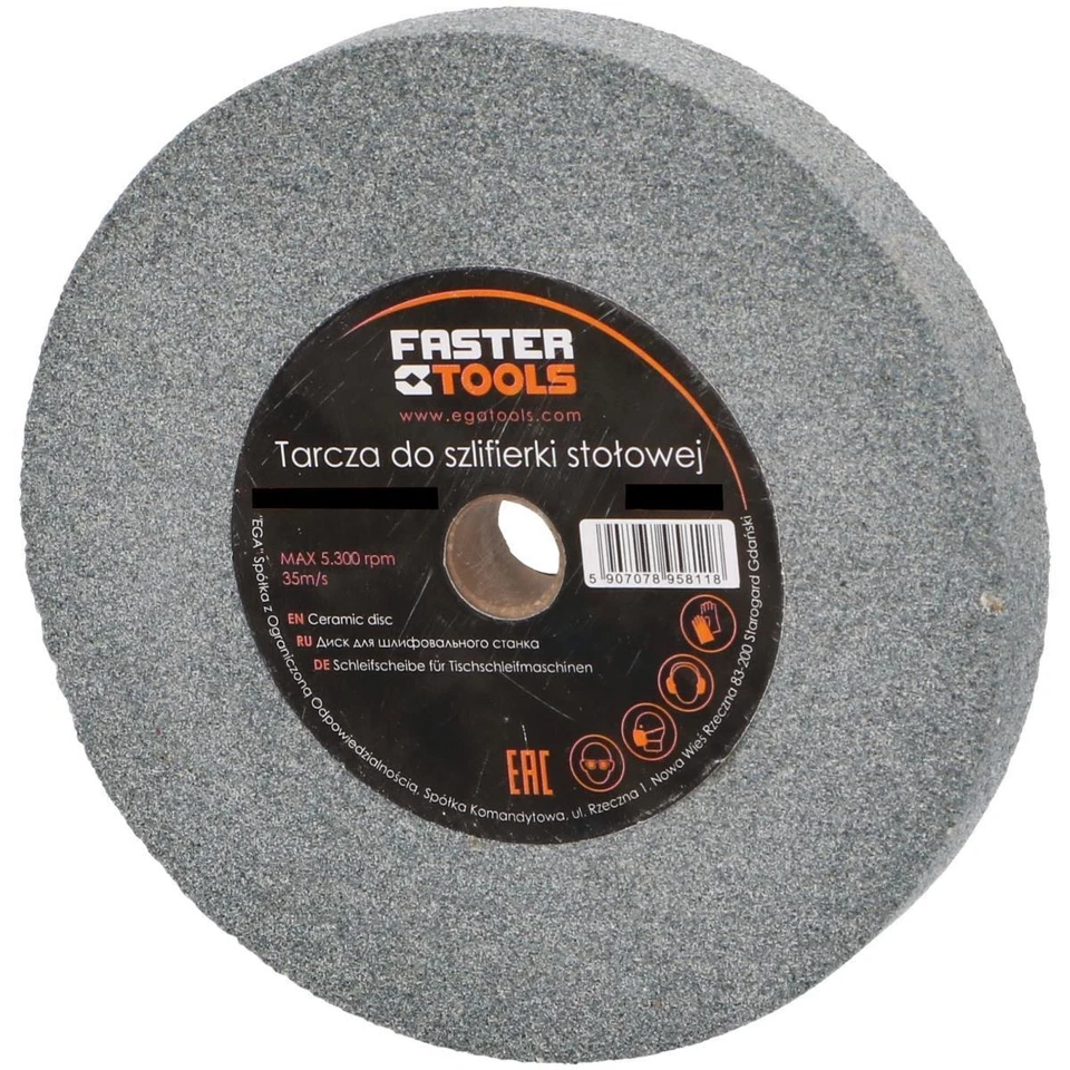 EGA Schleifscheibe 150x20x12,7 / A60 Schleifstein Stein für Doppelschleifer