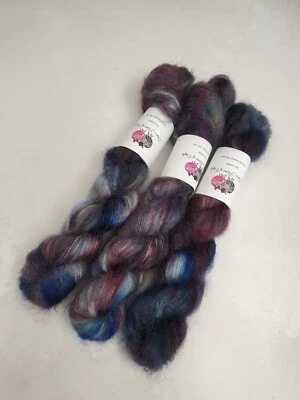Handgefärbtes Kid Mohair Seide Garn, Lace Gewicht, 50g, STRONGBORN - Bild 1 von 4