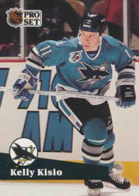 1991-92 Pro Set French #479 KELLY KISIO - San Jose Sharks