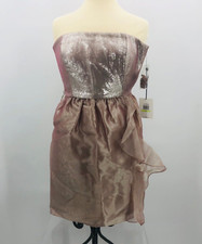 NWT Calvin Klein Sequin Strapless Mini Dress Size 4 Cocktail Party No Belt