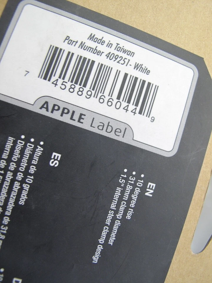 BONTRAGER Stem BigEarl 70mm 10 deg. 1 1/2 31.8 Forged 6061-T6 Aluminum White - Image 3 of 4