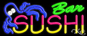 Multi-Colored LED Sushi Bar Open Light Sign 32 x 13 inches Multi-Colored LED Sushi Bar Open Light Sign 32 x 13 inches