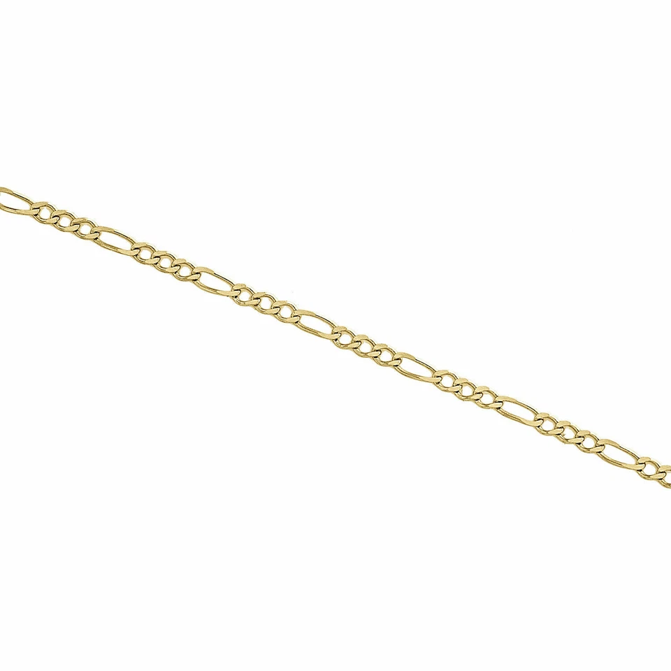 2MM Solid Italian 14K Yellow Gold Figaro Anklet Chain 10" Italy - Image 4 of 4