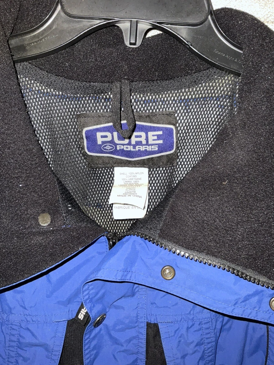 Polaris Pure Snowmobile Coat XL Waterproof MVT Vtg Zip Jacket | eBay