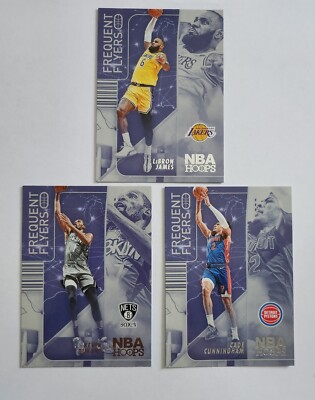 2022-23 Panini NBA Hoops Basketball Frequent Flyers Insert 3 Karten Lot Bulk 