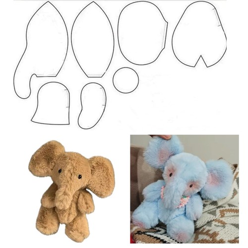 Memory Elephant Template Ruler Set 7 Pc Memory Elephant Sewing Patterns Templ...