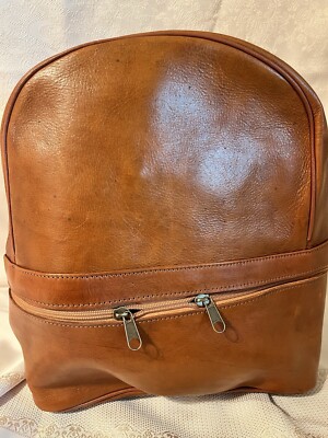 Backpack Genuine Leather - Handmade in Morocco - Large 24''x20''