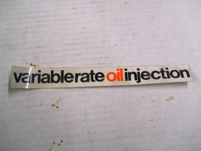Variable Rate Oil Injection Seadoo Decal Part Number 219900240