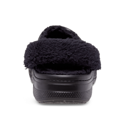 yuki　0607 New CROCS Mens BAYA LINED FUZZ-STRAP CLOG 206633-060 BLACK US M 4