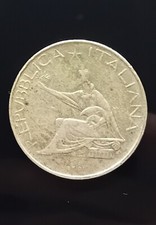 Moneta Argento 500 Lire  Commemorativa 1861..1961. Doppio bordo