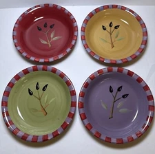 Set of 4 Debby Segura Signature Olivia Oil Dipping Dip Dish Plate 5.5” (1 of 2)