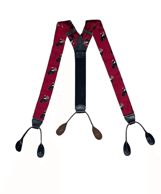 100% Seda Polo Ralph Lauren suspensórios para Homens