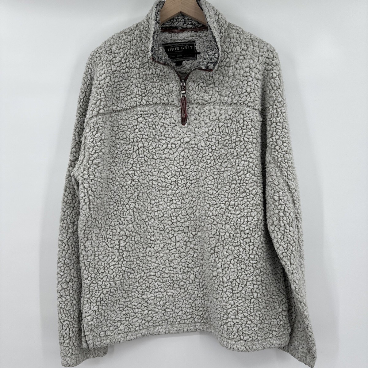 True Grit Frosty Tipped Oversized Pullover Sherpa Jacket Women's