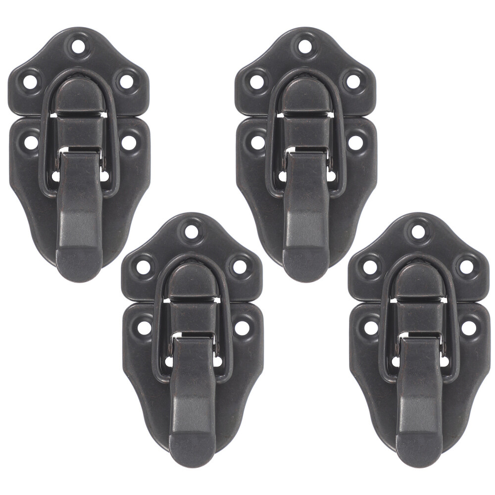 4PCS Small Jewelry Box Hinge Latch Locks Metal Clasp Hasp Buckles