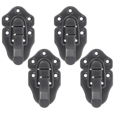 4PCS Small Jewelry Box Hinge Latch Locks Metal Clasp Hasp Buckles
