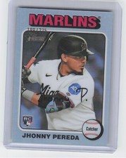 2024 Topps Heritage Jhonny Pereda #719 Rookie Chrome Silver Refractor /225 