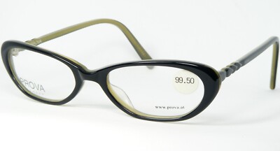 NOS PROVA PL 4 004 BLACK /OLIVE GREEN EYEGLASSES GLASSES FRAME 49-17-140mm
