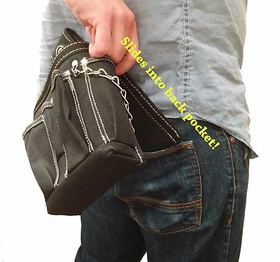 Gatorback Technician Tool Pouch w/ Tape Chain and 9 pockets.