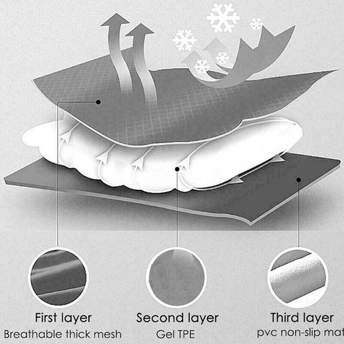 Motorcycle Comfort Gel Seat Cushion For ducati Multistrada 1200S 950 1260 V4 - Imagen 6 de 11