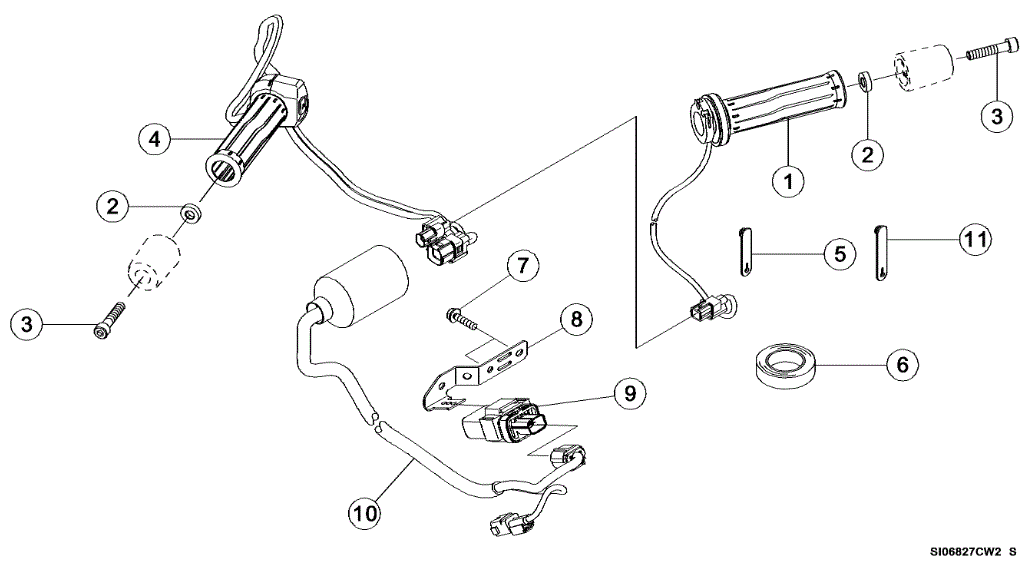 2018-2024 Genuine Kawasaki Z900 RS ABS CAFE Heated Hand Grips