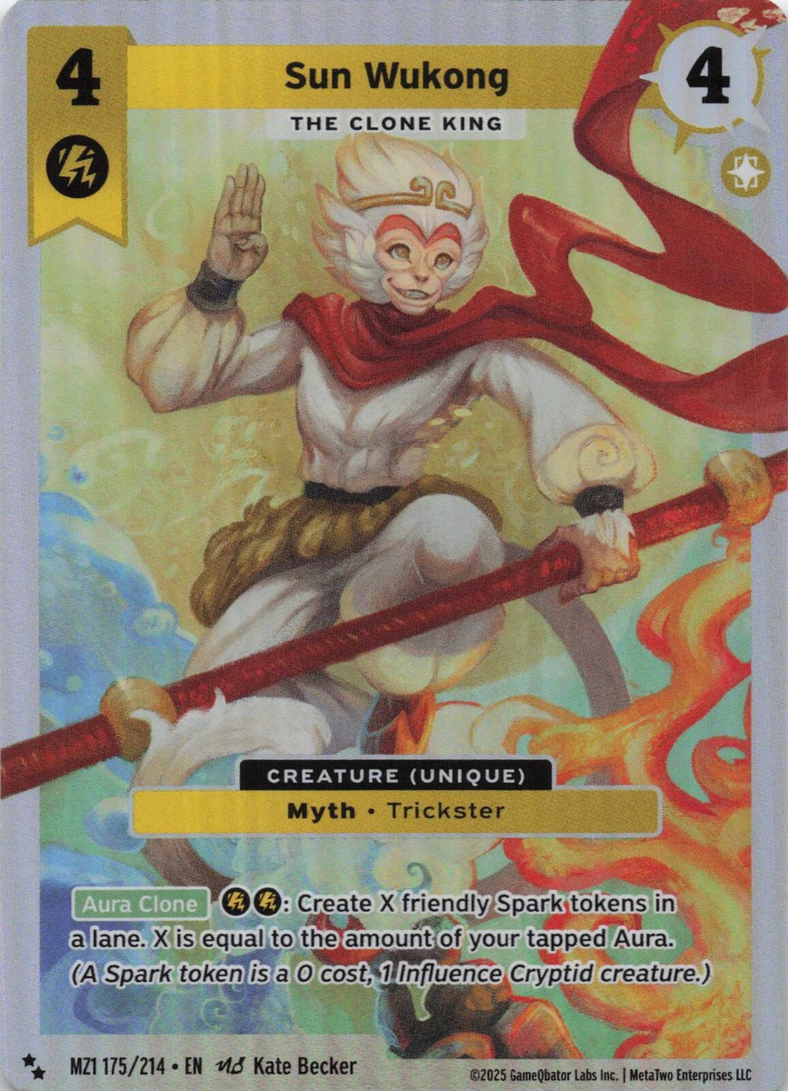 Sun Wukong The Clone King Holofoil Metazoo 2025 MZ1 175/214 Super