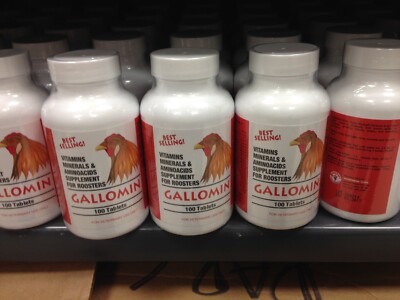   GALLOMIN 100 TAB GALLOS -Bundle of 6 