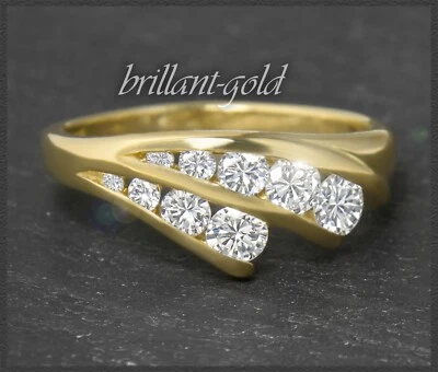 Diamant Ring mit 0,81ct Brillanten, 750 Gold Damenring, Goldschmied Handarbeit - Bild 1 von 4