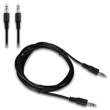 3.5mm Male to Male Aux Cable Cord Car Audio PC iPhone Headphone Jack Black 3FT
