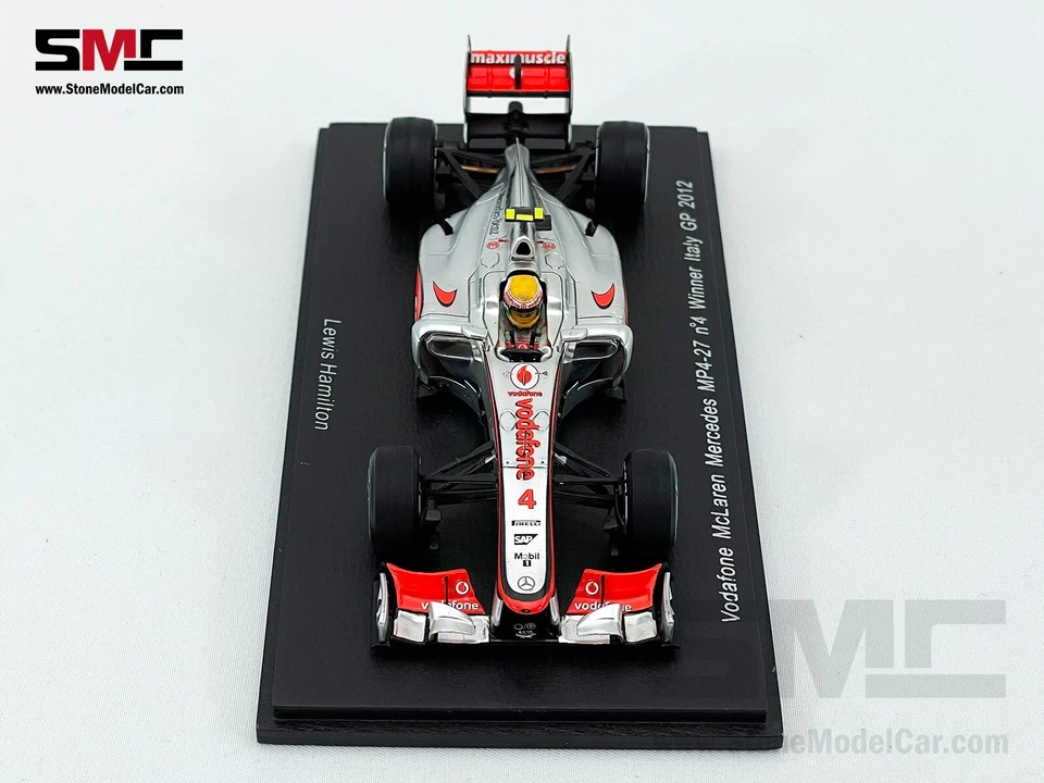 McLaren F1 MP4-27 #4 Lewis Hamilton Italy GP Monza 2012 Winner 1:43 Spark S3047 - Image 4 of 4