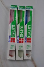 Butler GUM VTG Toothbrush 409 Adult Soft Rounded Lactona Rubber Tip for Gums