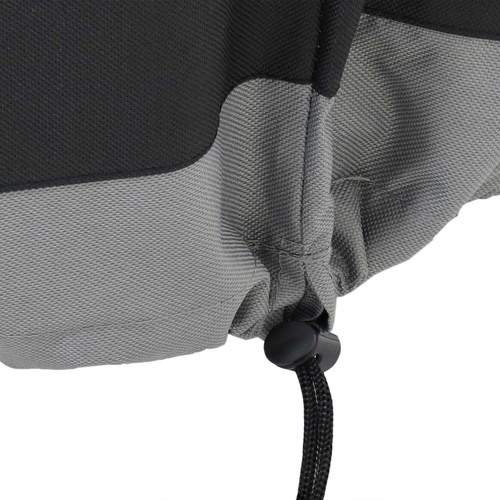 30 in 2-Tone Polyester Round Outdoor Fire Pit Cover - Gray/Black by Sunnydaze - Bild 5 von 6
